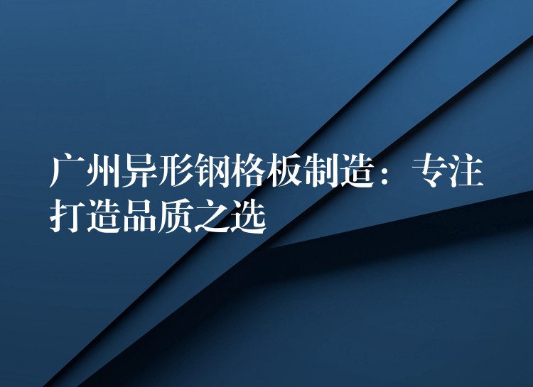 广州异形钢格板制造:专注打造品质之选 广州异形钢格板制造:专注打造品质之选