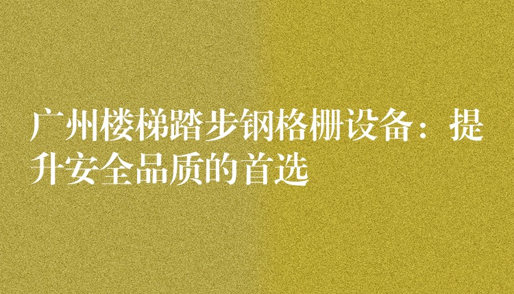 广州楼梯踏步钢格栅设备:提升安全品质的首选 广州楼梯踏步钢格栅设备:提升安全品质的首选