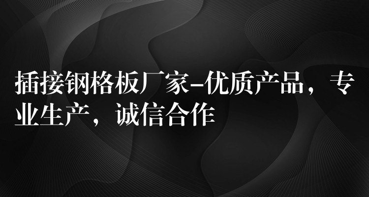 插接钢格板厂家-优质产品,专业生产,诚信合作 插接钢格板厂家-优质产品,专业生产,诚信合作