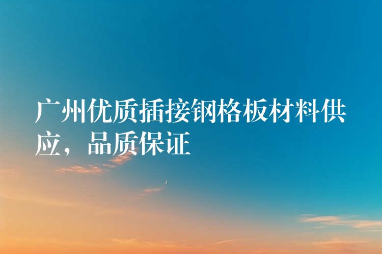 广州优质插接钢格板材料供应,品质保证 广州优质插接钢格板材料供应,品质保证