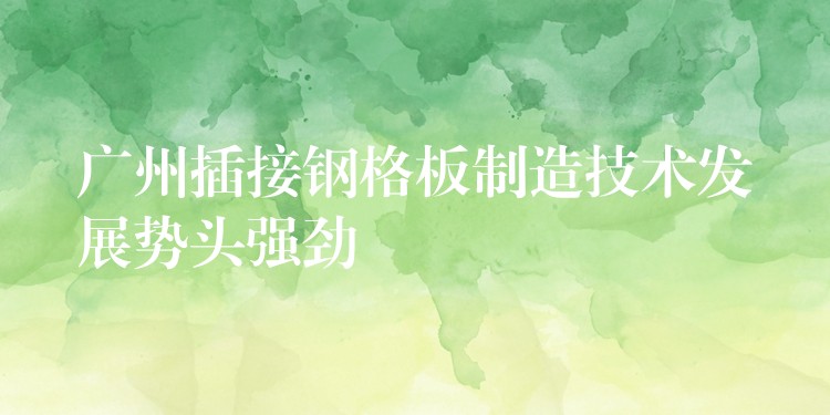 广州插接钢格板制造技术发展势头强劲 广州插接钢格板制造技术发展势头强劲