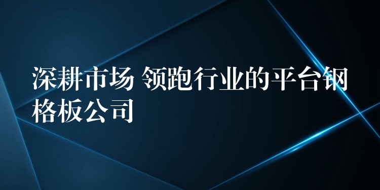 深耕市场 领跑行业的平台钢格板公司 深耕市场 领跑行业的平台钢格板公司