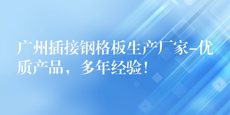 广州插接钢格板生产厂家-优质产品,多年经验! 广州插接钢格板生产厂家-优质产品,多年经验!