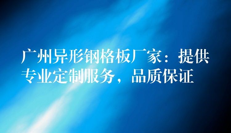 广州异形钢格板厂家:提供专业定制服务,品质保证 广州异形钢格板厂家:提供专业定制服务,品质保证