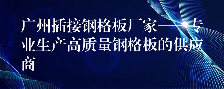广州插接钢格板厂家——专业生产高质量钢格板的供应商 广州插接钢格板厂家——专业生产高质量钢格板的供应商