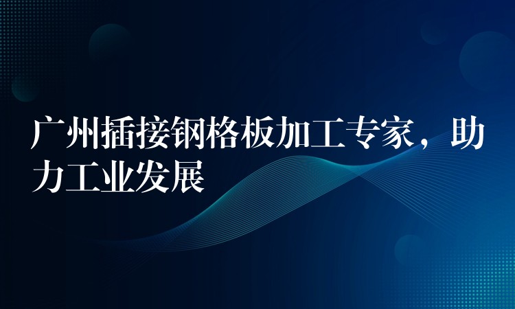 广州插接钢格板加工专家,助力工业发展 广州插接钢格板加工专家,助力工业发展