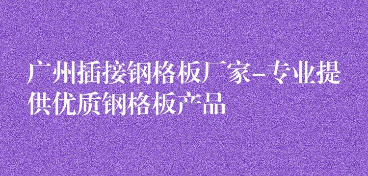 广州插接钢格板厂家-专业提供优质钢格板产品 广州插接钢格板厂家-专业提供优质钢格板产品